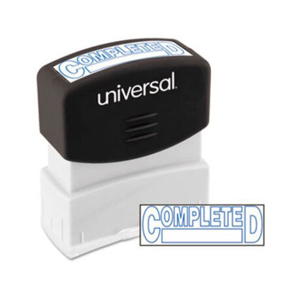 Picture of Message Stamp, COMPLETED, Pre-Inked One-Color, Blue InkUNV-10044