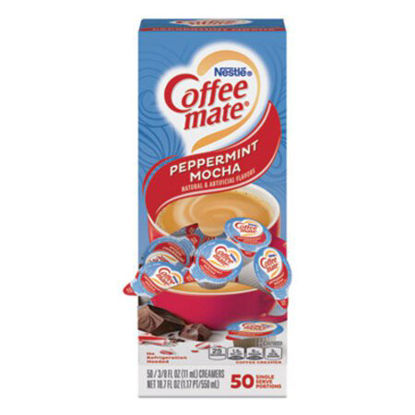 Picture of Liquid Coffee Creamer, Peppermint Mocha, 0.38 oz Mini Cups, 50/BoxNES-76060