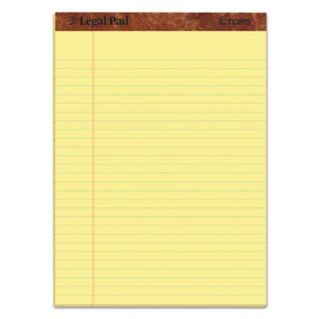 Picture of "The Legal Pad" Perforated Pads, Wide/Legal Rule, 8.5 x 11, Canary, 50 Sheets, 3/PackTOP-75327