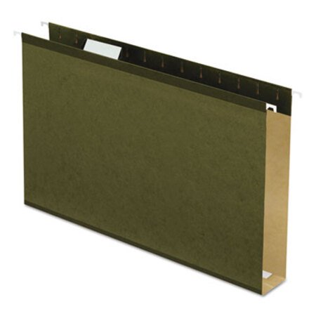 Picture of Extra Capacity Reinforced Hanging File Folders with Box Bottom, Legal Size, 1/5-Cut Tab, Standard Green, 25/BoxPFX-4153X2