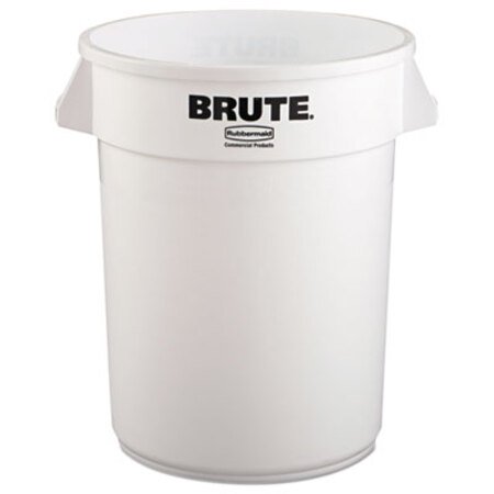 Picture of Round Brute Container, Plastic, 32 gal, WhiteRCP-2632WHI
