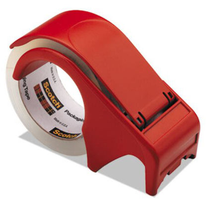 Picture of Compact and Quick Loading Dispenser for Box Sealing Tape, 3" Core, Plastic, RedMMM-DP300RD