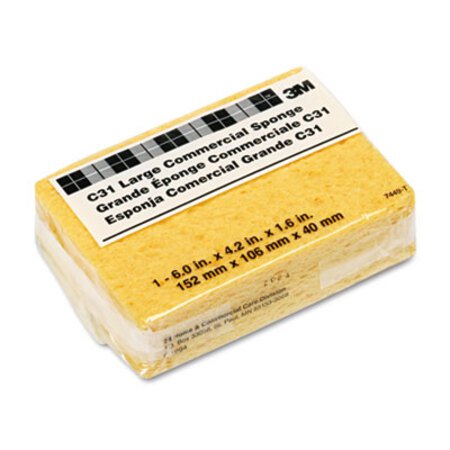 Picture of Commercial Cellulose Sponge, Yellow, 4.25 x 6, 1.6" Thick, YellowMMM-C31