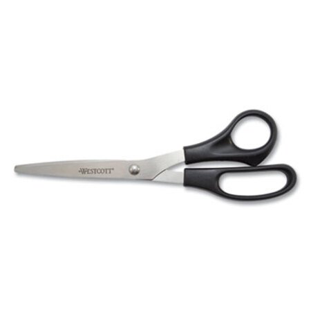 Picture of Value Line Stainless Steel Shears, 8" Long, 3.5" Cut Length, Black Straight HandleACM-13135