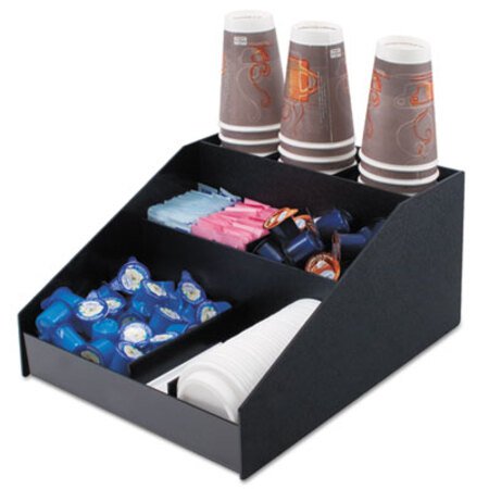 Picture of Horizontal Condiment Organizer, 12w x 16d x 7 1/2h, BlackVRT-VFCC1200