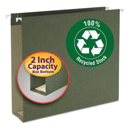 Picture of Box Bottom Hanging File Folders, Letter Size, Standard Green, 25/BoxSMD-65090