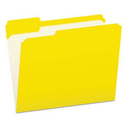 Picture of Double-Ply Reinforced Top Tab Colored File Folders, 1/3-Cut Tabs, Letter Size, Yellow, 100/BoxPFX-R15213YEL