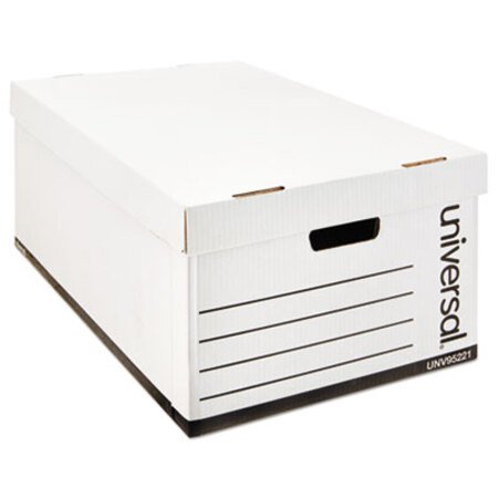 Picture of Medium-Duty Easy Assembly Storage Box, Legal Files, White, 12/CartonUNV-95221