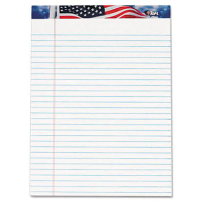Picture of American Pride Writing Pad, Wide/Legal Rule, 8.5 x 11.75, White, 50 Sheets, 12/PackTOP-75111