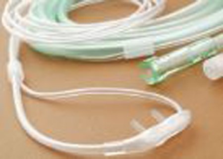 Picture of ETCO2 Nasal Sampling Cannula with O2 Delivery NonIntubated Sampling Line OmniLine™ Adult Curved Prong / NonFlared Tip007609