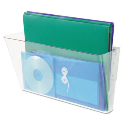 Picture of Stackable DocuPocket Wall File, Legal, 16 1/4 x 4 x 7, ClearDEF-74301