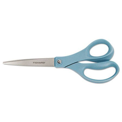 Picture of Contoured Performance Scissors, 8" Long, 3.5" Cut Length, Blue Straight HandleFSK-1424901005