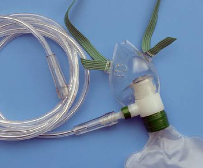 Picture of NonRebreather Oxygen Mask AirLife® Elongated Style Pediatric Adjustable Head Strap001269