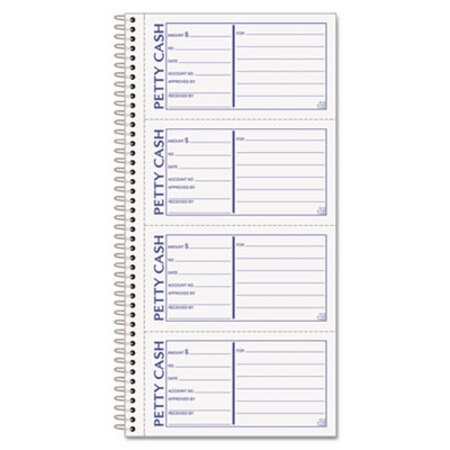 Picture of Petty Cash Receipt Book, 5 1/2 x 11, Two-Part Carbonless, 200 Sets/BookTOP-4109