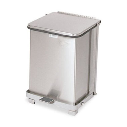 Picture of Defenders Biohazard Step Can, Square, Steel, 4 gal, Stainless SteelRCP-ST7SSPL