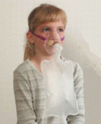 Picture of Aerosol Mask Roscoe Elongated Style Pediatric Adjustable Head Strap0251