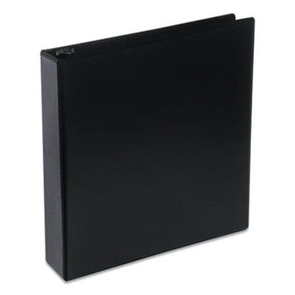 Picture of Deluxe Round Ring View Binder, 3 Rings, 2" Capacity, 11 x 8.5, BlackUNV-20731