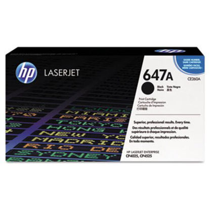 Picture of HP 647A, (CE260A) Black Original LaserJet Toner CartridgeHEW-CE260A