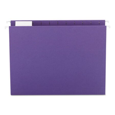 Picture of Colored Hanging File Folders, Letter Size, 1/5-Cut Tab, Purple, 25/BoxSMD-64072