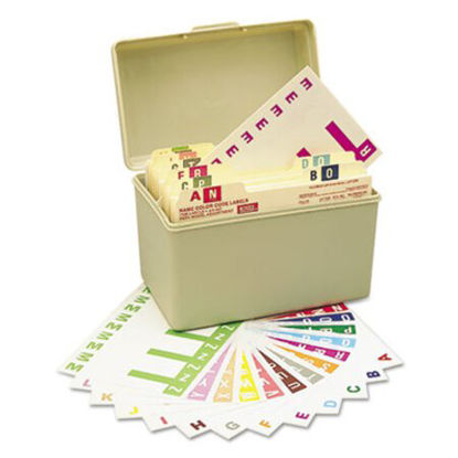 Picture of AlphaZ Color-Coded Labels Starter Set, A-Z, 1.16 x 3.13, Assorted, 5/Sheet, 300 Sheets/BoxSMD-67150