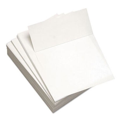 Picture of Custom Cut-Sheet Copy Paper, 92 Bright, Micro-Perforated 3.5" from Bottom, 24 lb, 8.5 x 11, White, 500/ReamDMR-451035