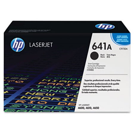 Picture of HP 641A, (C9720A) Black Original LaserJet Toner CartridgeHEW-C9720A