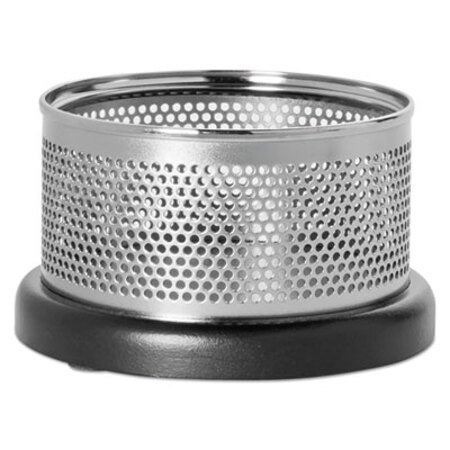 Picture of Distinctions Paper Clip Holder, 3 7/8 x 4 1/8 x 2 3/8, Metal/BlackROL-E22625