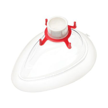 Picture of Anesthesia Mask Portex® Premium™ Elongated Style Adult Size 5 Hook Ring15055