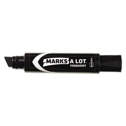 Picture of MARKS A LOT Extra-Large Desk-Style Permanent Marker, Extra-Broad Chisel Tip, Black (24148)AVE-24148