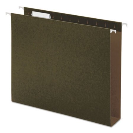 Picture of Box Bottom Hanging File Folders, Letter Size, 1/5-Cut Tab, Standard Green, 25/BoxUNV-14142