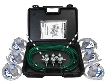 Picture of MANIFOLD, OXY SUPPLY W/20' HOSE/MASK/CARRY CASEPM106
