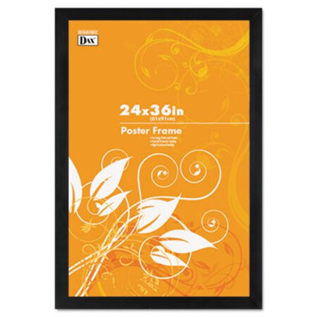 Picture of Black Solid Wood Poster Frames with Plastic Window, Wide Profile, 24 x 36DAX-2863U2X