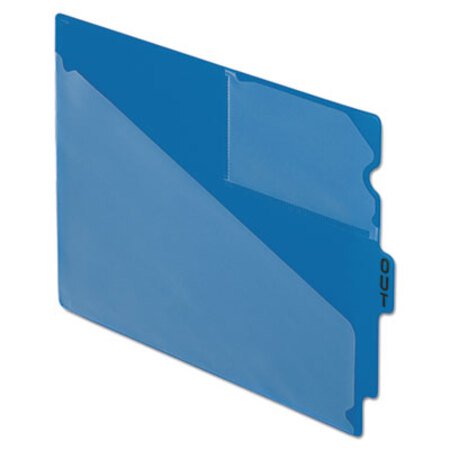 Picture of Colored Poly Out Guides with Center Tab, 1/3-Cut End Tab, Out, 8.5 x 11, Blue, 50/BoxPFX-13542