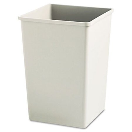 Picture of Plaza Waste Container Rigid Liner, Square, Plastic, 35 gal, BeigeRCP-395800BG