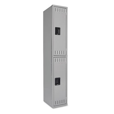 Picture of Double Tier Locker, Single Stack, 12w x 18d x 72h, Medium GrayTNN-DTS121836AMG