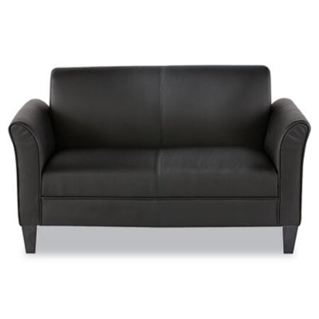 Picture of Alera Reception Lounge Furniture, Loveseat, 55.5w x 31.5d x 32h, BlackALE-RL22LS10B
