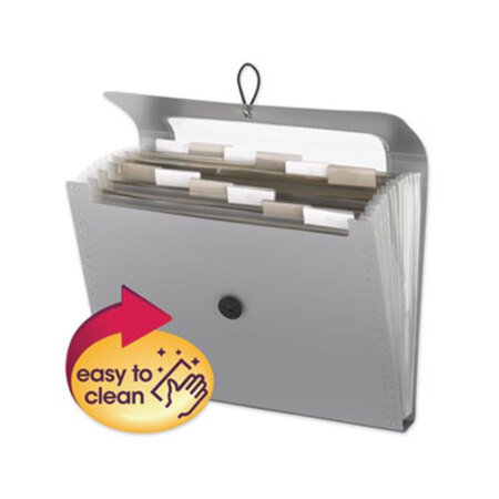 Picture of Step Index Organizer, 12 Sections, 1/6-Cut Tab, Letter Size, SilverSMD-70903
