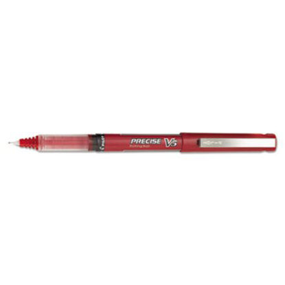 Picture of Precise V5 Roller Ball Pen, Stick, Extra-Fine 0.5 mm, Red Ink, Red Barrel, DozenPIL-35336