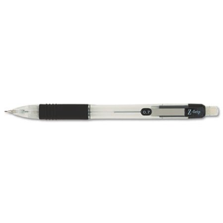 Picture of Z-Grip Mechanical Pencil, 0.7 mm, HB (#2.5), Black Lead, Clear/Black Grip Barrel, DozenZEB-52410