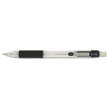 Picture of Z-Grip Mechanical Pencil, 0.7 mm, HB (#2.5), Black Lead, Clear/Black Grip Barrel, DozenZEB-52410