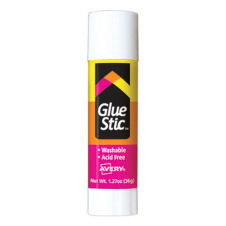 Picture of Permanent Glue Stic, 1.27 oz, Applies White, Dries ClearAVE-00196