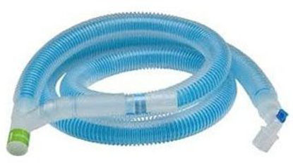 Picture of Anesthesia Breathing Circuit Corrugated Tube 60 Inch Tube Single Limb Adult Single Patient UseAH202