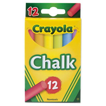 Picture of Chalk, 6 Assorted Colors, 12 Sticks/BoxCYO-510816