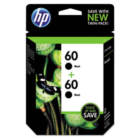 Picture of HP 60, (CZ071FN) 2-Pack Black Original Ink CartridgesHEW-CZ071FN