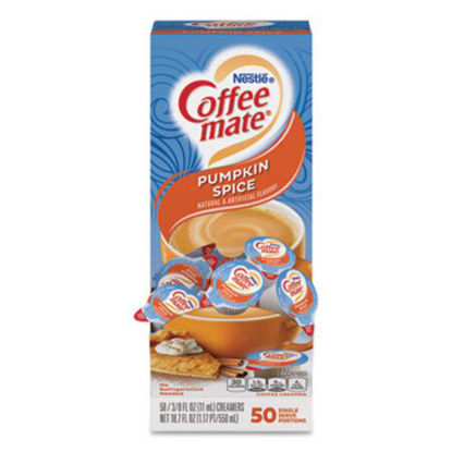Picture of Liquid Coffee Creamer, Pumpkin Spice, 0.38 oz Mini Cups, 50/BoxNES-75520