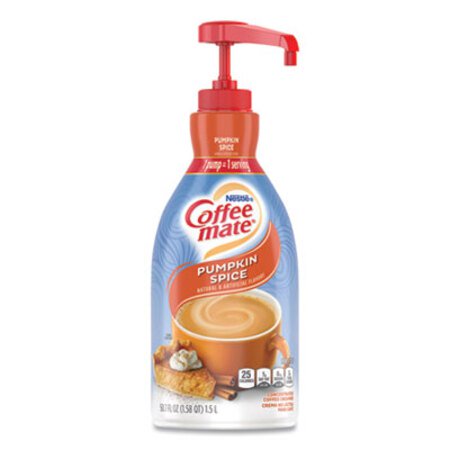 Picture of Liquid Creamer Pump Bottle, Pumpkin Spice, 1.5L Pump BottleNES-31460