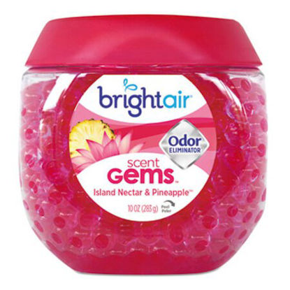 Picture of Scent Gems Odor Eliminator, Island Nectar and Pineapple, Pink, 10 oz JarBRI-900229