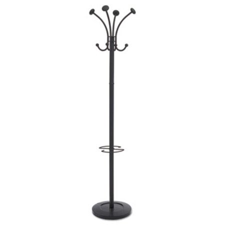 Picture of Viena Coat Stand, Eight Knobs, Steel, 16w x 16d x 70.5h, BlackABA-PMVIENAN