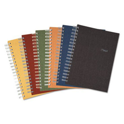 Picture of Recycled Notebook, 1 Subject, Medium/College Rule, Assorted Color Covers, 9.5 x 6, 120 SheetsMEA-06674