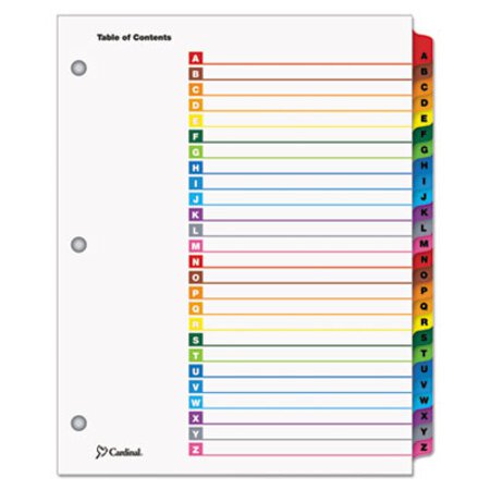Picture of OneStep Printable Table of Contents and Dividers, 26-Tab, A to Z, 11 x 8.5, White, 1 SetCRD-60218